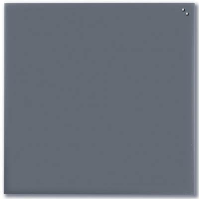 Naga Magnetic Glassboard 1000 X 1000Mm Grey 10110 - SuperOffice