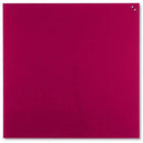 Naga Magnetic Glassboard 1000 X 1000Mm Red 10120 - SuperOffice