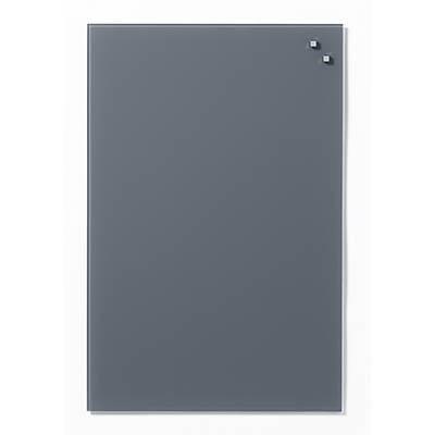 Naga Magnetic Glassboard 400 X 600Mm Grey 10510 - SuperOffice