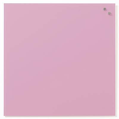 Naga Magnetic Glassboard 450 X 450Mm Light Pink 10724 - SuperOffice