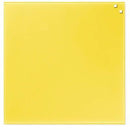 Naga Magnetic Glassboard 450 X 450Mm Yellow 10740 - SuperOffice