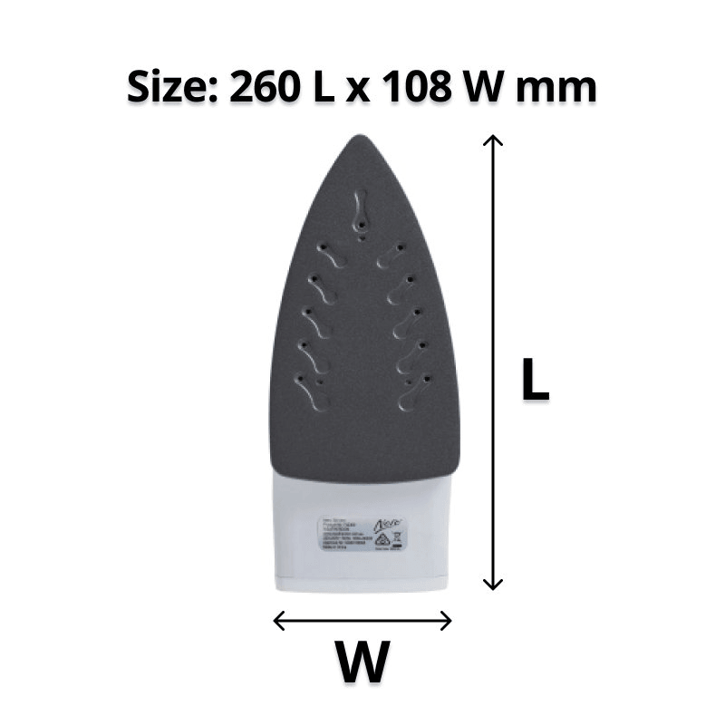Nero 300 Steam/Dry Iron Non-Stick Variable Temperature 742300 - SuperOffice