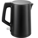 Nero Aria Double Wall Kettle 1.7L Stainless Steel Matte Black 740045 - SuperOffice