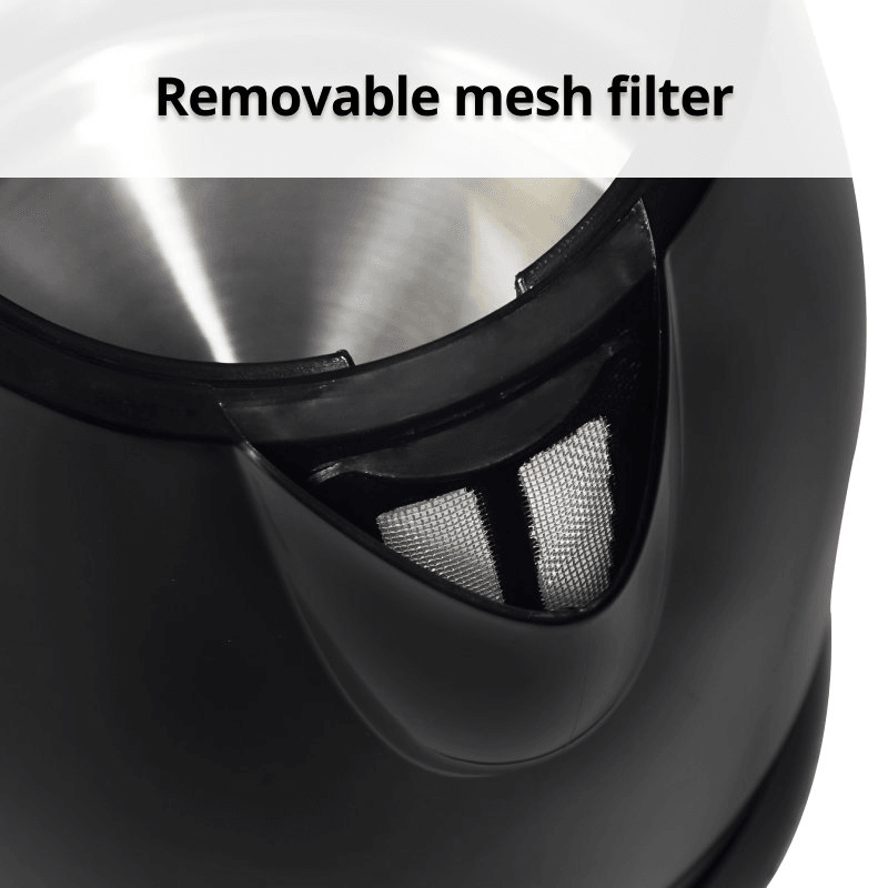 Nero Bambino Kettle 0.9 Litre Jug Compact Water Boiler Coffee Tea Hotel Black 740011 - SuperOffice