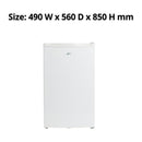 Nero Bar Fridge And Freezer 125 Litre 490 X 560 X 840Mm White 744125 - SuperOffice