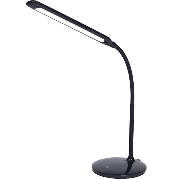 Nero Black Flexi Desk Lamp LED Flexible 3 Dimmer Level 330008 - SuperOffice