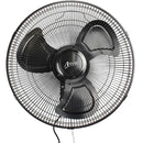Nero Black Industrial Wall Mount Fan 45cm Aluminium Blades 3 Speed 7490617 - SuperOffice