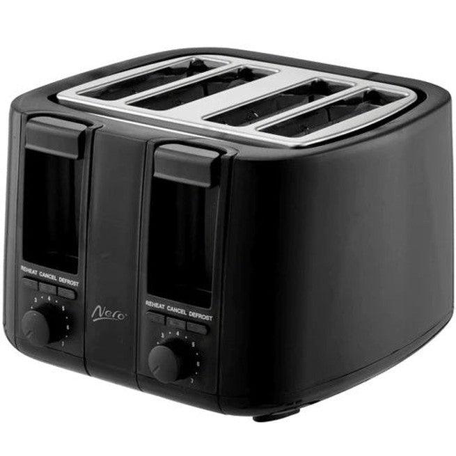 Nero Classic Black Toaster 4 Slice 7 Settings 746051 - SuperOffice