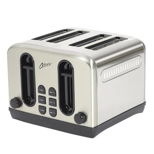 Nero Classic Stainless Steel Style Toaster 4 Slice 746090 - SuperOffice