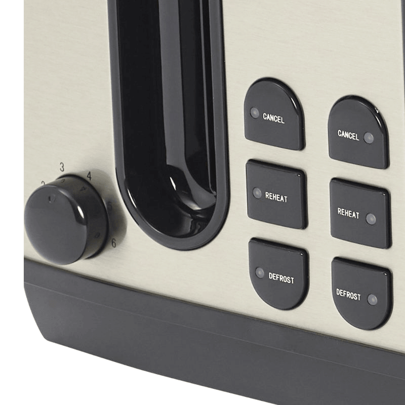 Nero Classic Stainless Steel Style Toaster 4 Slice 746090 - SuperOffice
