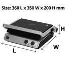 Nero Deluxe Sandwich Press / Contact Grill 4 Slice with Timer 748040 - SuperOffice