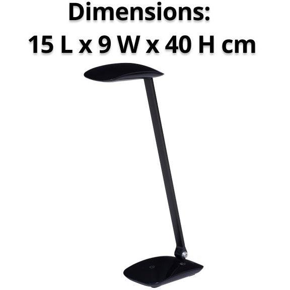 Nero Desk Lamp Light with USB Charing Port 3 Dimmer Levels Adjustable Head 330001 - SuperOffice