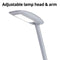 Nero Desk Lamp Light with USB Charing Port 3 Dimmer Levels Adjustable Head Silver 330004 - SuperOffice