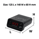 Nero Edge Bluetooth Alarm Digital Clock Radio 743221 - SuperOffice