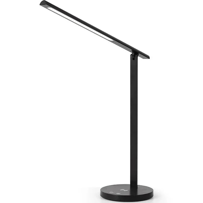 Nero Foldable LED Lamp Table Light Aluminium Wireless Phone Charging Pad Black 330017 - SuperOffice