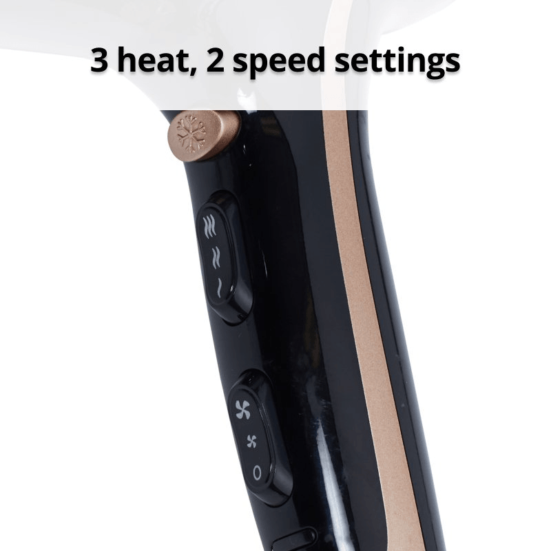 Nero Luxe Hairdryer 2400W Rose Gold Black 7413001 - SuperOffice