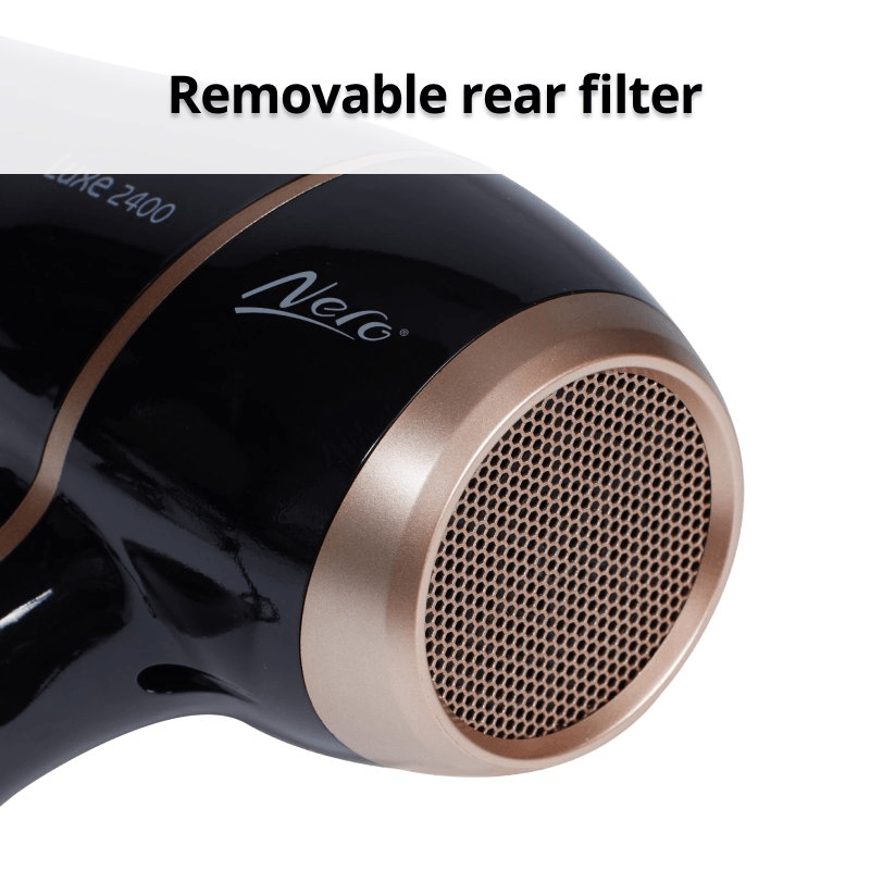 Nero Luxe Hairdryer 2400W Rose Gold Black 7413001 - SuperOffice