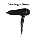 Nero Luxe Hairdryer 2400W Rose Gold Black 7413001 - SuperOffice