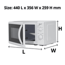 Nero Microwave 700 Watt 20 Litre White 747200 - SuperOffice