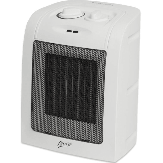 Nero Portable Ceramic Heater Warm Hot Adjustable 749006 - SuperOffice
