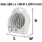 Nero Portable Fan Heater 2000W Cool Warm Hot Adjustable 749002 - SuperOffice