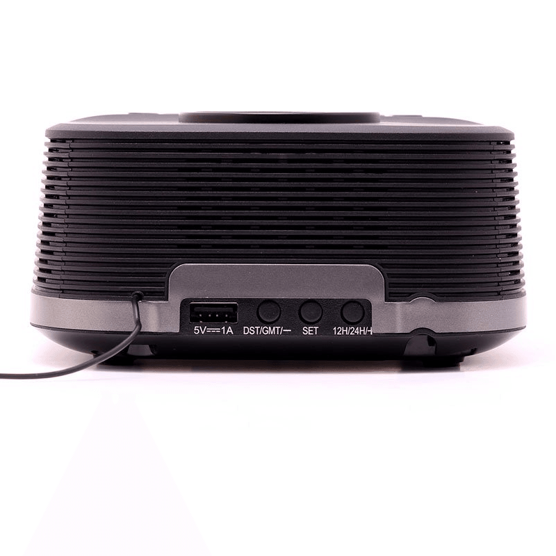 Nero Qi Wireless Charging Radio Clock Bluetooth Speaker Alarm USB-C 7434401 - SuperOffice