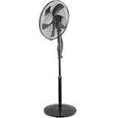 Nero Quiet Pedestal Fan 40cm Oscillating Rotating 6 Speeds Black Adjustable 7490411 - SuperOffice