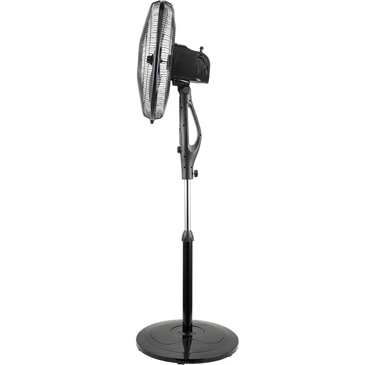 Nero Quiet Pedestal Fan 40cm Oscillating Rotating 6 Speeds Black Adjustable 7490411 - SuperOffice