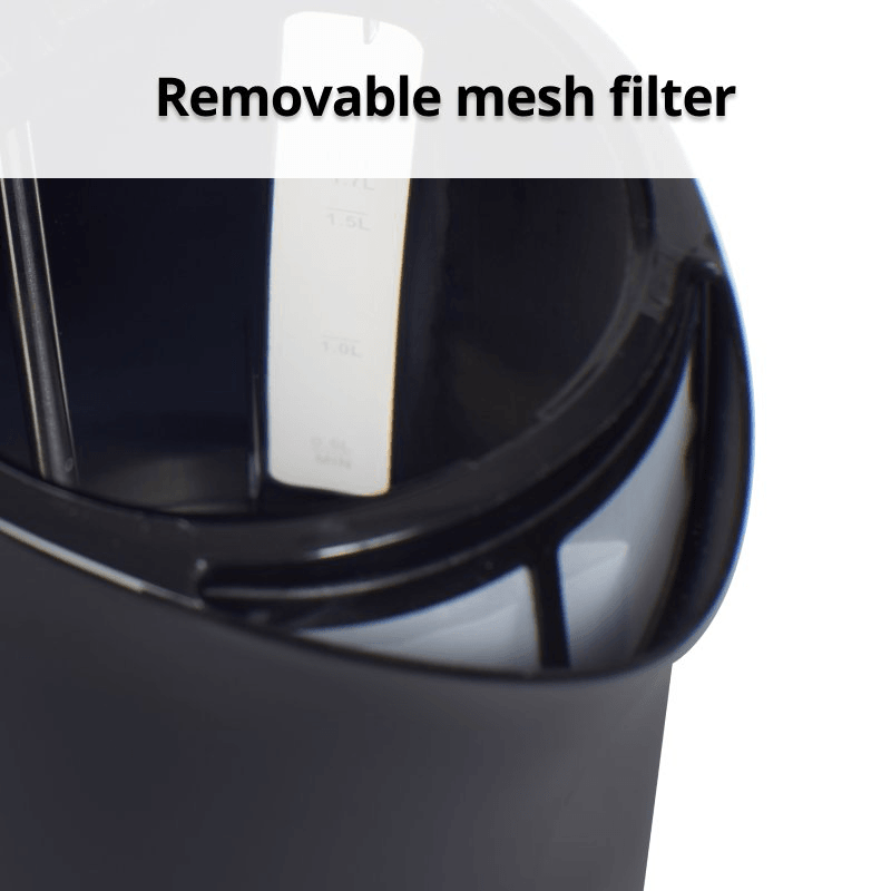 Nero Rola Kettle 1.7L Gloss Black 740181 - SuperOffice