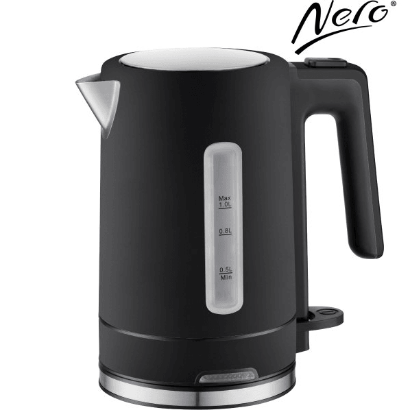 Nero Select Matte Black Stainless Steel Kettle Water Boiler 1L 740041 - SuperOffice