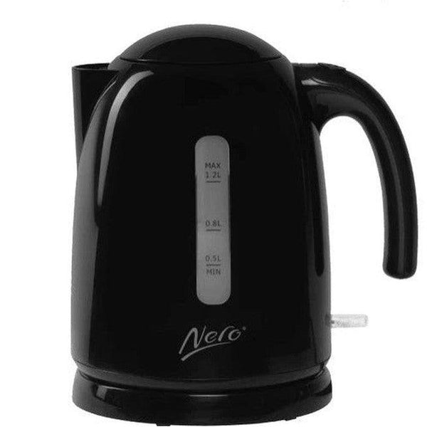 Nero Studio Gloss Black Kettle Premium 1.2L 2200W Water Window 740061 - SuperOffice