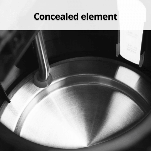 Nero Studio Gloss Black Kettle Premium 1.2L 2200W Water Window 740061 - SuperOffice