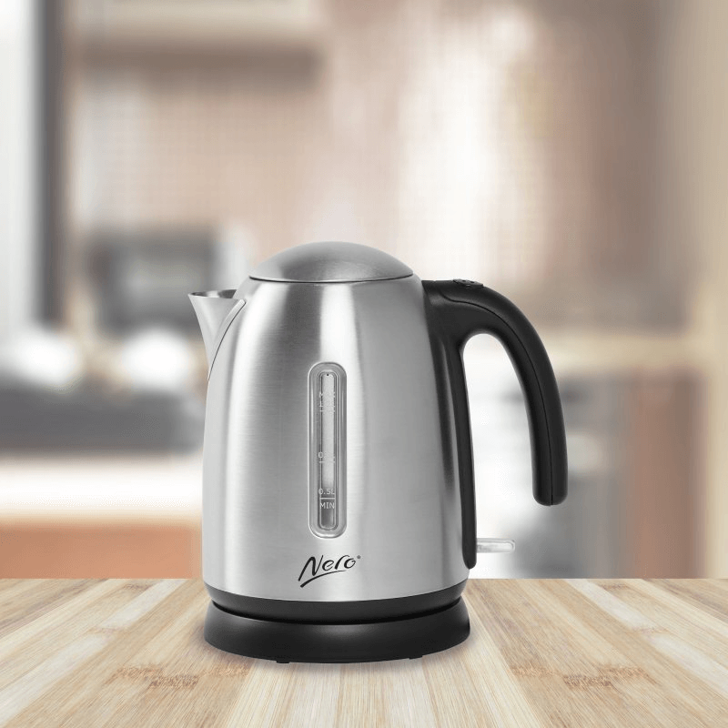 Nero Studio Stainless Steel Brushed Kettle Premium 1.2L 2200W 740063 - SuperOffice