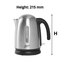 Nero Studio Stainless Steel Brushed Kettle Premium 1.2L 2200W 740063 - SuperOffice