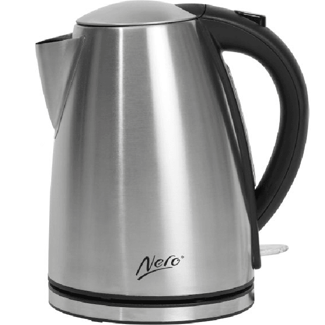 Nero Urban Stainless Steel Kettle 1.7L Water Window 2200W 740088 - SuperOffice