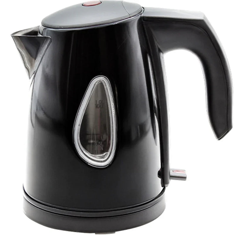 Nero Vista Kettle 1L Litre Jug Compact Water Boiler Black Stainless Steel Coffee Tea Hotel 740021 - SuperOffice