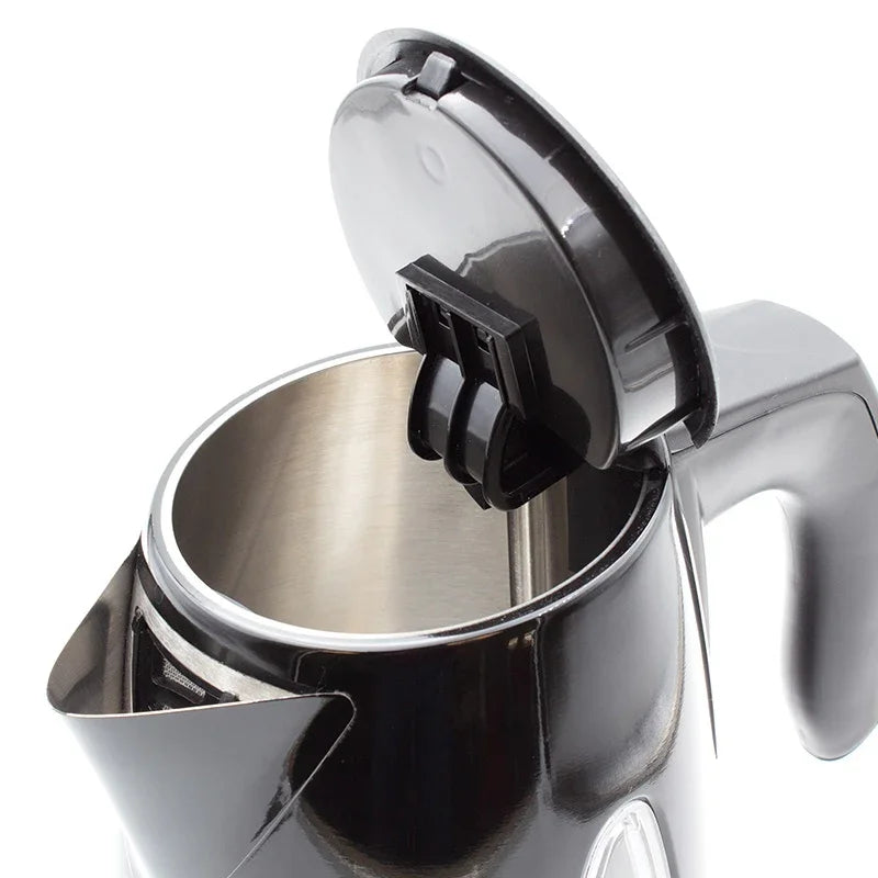 Nero Vista Kettle 1L Litre Jug Compact Water Boiler Black Stainless Steel Coffee Tea Hotel 740021 - SuperOffice