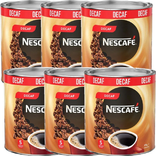 Nescafe Blend 43 Decaf Instant Coffee 375g Decaffeinated 6 Pack Carton Bulk 397025 (6 Pack) - SuperOffice