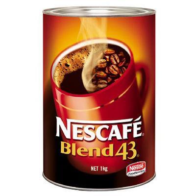 Nescafe Blend 43 Instant Coffee 1Kg Can 102295 - SuperOffice