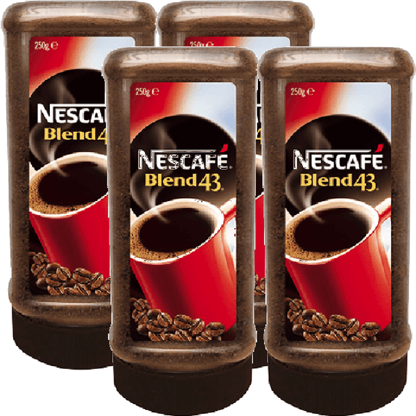 Nescafe Blend 43 Instant Coffee Replacement for Beverage Bar Dispenser 4 Pack 102297 (4 Pack) - SuperOffice