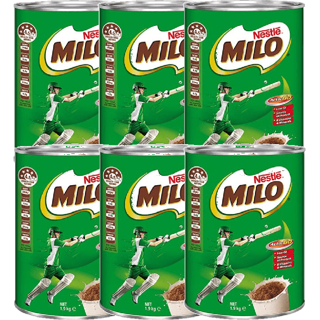 Nestle Milo Drink 1.9kg Tin Tin 6 Bulk 102296 (6 Pack) - SuperOffice