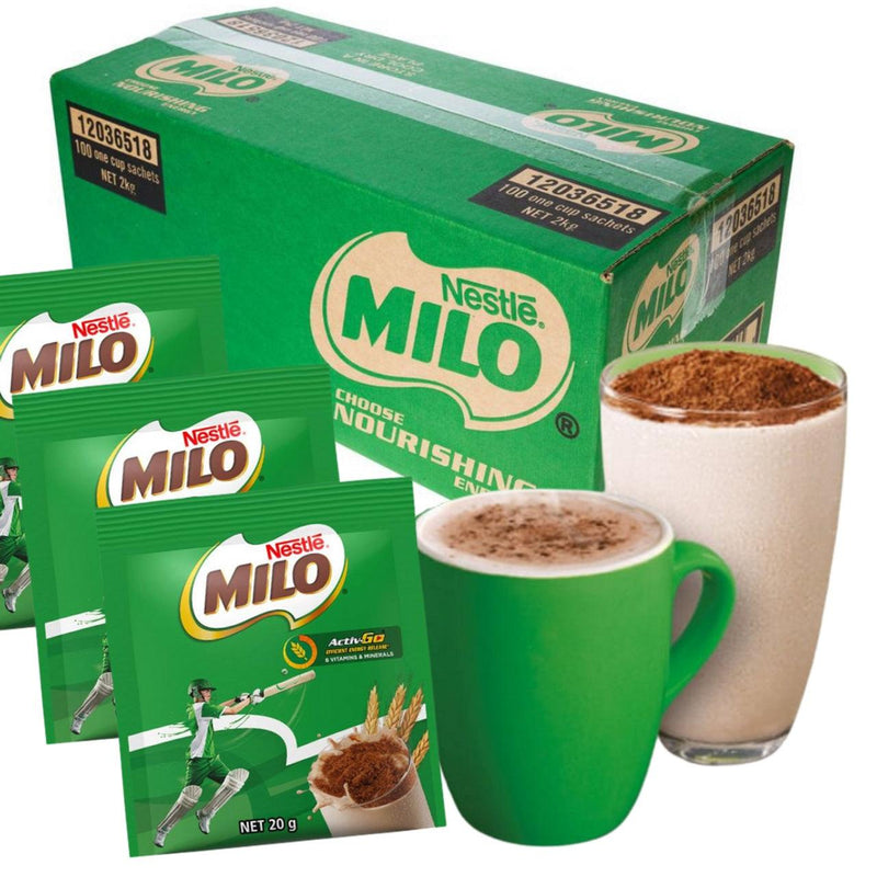 Mini Milo Box Nestle Milo Single Serve Sachets 20g 100 Pack Carton | SuperOffice