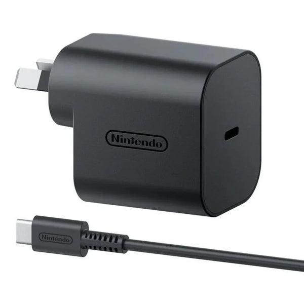 Nintendo Switch 2 AC Adapter USB-C Cable Replacement Black 9318113101004 - SuperOffice