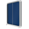 Nobo Notice Sign Board Lockable Sliding Glass Door 925x668mm 1902565 - SuperOffice