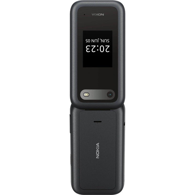 Nokia 2660 Flip Mobile Phone 128MB 2.8" 4G Unlocked Dual Sim Black 1GF012HPA1A01 - SuperOffice