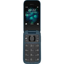 Nokia 2660 Flip Mobile Phone 128MB 2.8" 4G Unlocked Dual Sim Blue 1GF012HPG1A02 - SuperOffice
