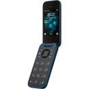 Nokia 2660 Flip Mobile Phone 128MB 2.8" 4G Unlocked Dual Sim Blue 1GF012HPG1A02 - SuperOffice