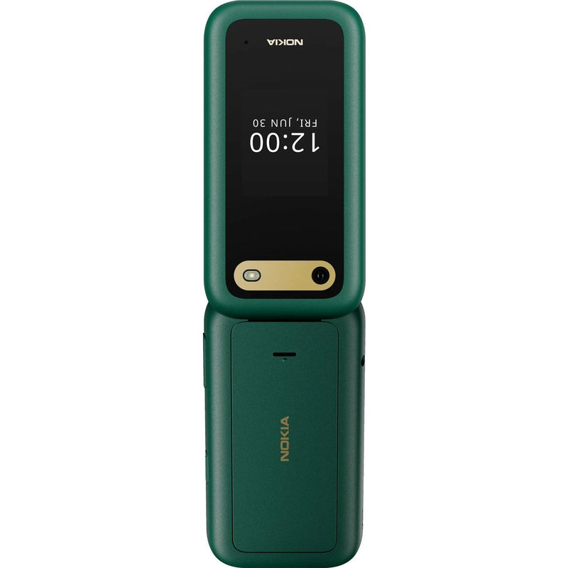 Nokia 2660 Flip Mobile Phone 128MB 2.8" 4G Unlocked Dual Sim Green 1GF012HPJ1A05 - SuperOffice