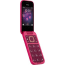 Nokia 2660 Flip Mobile Phone 128MB 2.8" 4G Unlocked Dual Sim Pink 1GF012HPC1A04 - SuperOffice