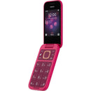 Nokia 2660 Flip Mobile Phone 128MB 2.8" 4G Unlocked Dual Sim Pink 1GF012HPC1A04 - SuperOffice